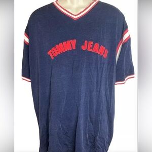 Vintage Tommy Hilfiger Shirt Spell Out Logo 2XL 90s. Y2K